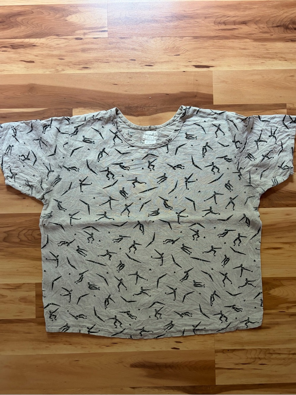 Vintage FLAX by Angelheart linen top